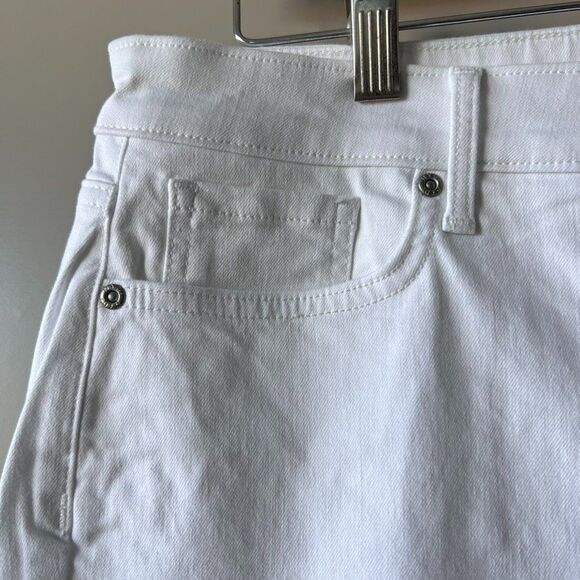 NYDJ Barbara Bootcut Jeans Womens Size 10 White Denim Mid-Rise Lift Tuck Stretch - Picture 5 of 16